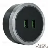 Трековая розетка Arte Milano Am-track-sockets 380066TS LED/USBx2 Grey 380066TS LED/USBx2 Grey - 4