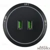 Трековая розетка Arte Milano Am-track-sockets 380066TS LED/USBx2 Black 380066TS LED/USBx2 Black - 3