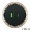 Трековая розетка Arte Milano Am-track-sockets 380066TS LED/USB-Type-C Gold 380066TS LED/USB-Type-C Gold - 3