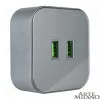 Трековая розетка Arte Milano Am-track-sockets 380022TS/USBx2 Grey 380022TS/USBx2 Grey - 4