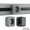Трековая розетка Arte Milano Am-track-sockets 380022TS/ES Grey 380022TS/ES Grey - 1