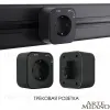 Трековая розетка Arte Milano Am-track-sockets 380022TS/ES Black 380022TS/ES Black - 5
