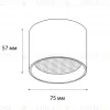 Накладной светильник Italline IT02-007 black 4000K IT02-007 black 4000K - 4