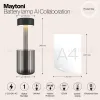 Аккумуляторная настольная лампа Maytoni AI Collaboration MOD229TL-L3B3K3 MOD229TL-L3B3K3 - 8