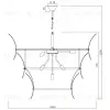 Подвесная люстра iLamp Gramercy 15602-19 ANB+CL 15602-19 ANB+CL - 2