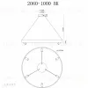 Подвесная люстра iLedex Vision 2060-D1000 BK 2060-D1000 BK - 2