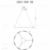 Подвесная люстра iLedex Vision 2063-D800 BK 2063-D800 BK - 2