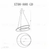 Подвесная люстра iLedex Axis XT08-D800 GD XT08-D800 GD - 2