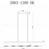 Подвесная люстра iLedex Vision 2063-1200 BR 2063-1200 BR - 2