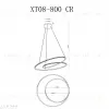 Подвесная люстра iLedex Axis XT08-D800 CR XT08-D800 CR - 2