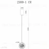 Подвесной светильник iLedex Sonos 2300-1 CR 2300-1 CR - 2