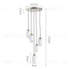 Каскадная люстра DeLight Collection Celestial MT8848-5H brass MT8848-5H brass - 6