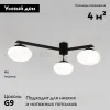 Потолочная люстра Eurosvet Opaline 70220/3 черный a065764 70220/3 черный - 2