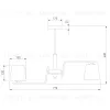 Люстра на штанге Eurosvet Ozark 60149/8 латунь Smart a064981 60149/8 латунь Smart - 6