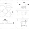 Потолочная люстра Ambrella Light Acrylica Original FA3808 FA3808 - 8