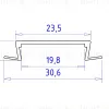 Алюминиевый встраиваемый профиль Ambrella Light Alum Profile GP1100AL GP1100AL - 6