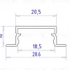 Алюминиевый встраиваемый профиль Ambrella Light Alum Profile GP1200AL GP1200AL - 6