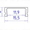 Алюминиевый накладной профиль Ambrella Light Alum Profile GP1700BK GP1700BK - 6