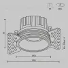 Встраиваемый светильник Maytoni Technical Downlight Round DL058-7W3K-TRS-B DL058-7W3K-TRS-B - 9