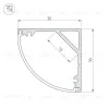 Профиль Arlight SL-KANT-H30-3000 ANOD 046182 046182 - 2