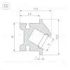 Профиль Arlight SL-BEVEL-H12-F13-2000 ANOD IRON GREY 045329 045329 - 3