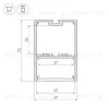 Профиль Arlight SL-LINE-4970-2500 ANOD 047166 047166 - 4