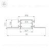 Профиль Arlight FANTOM-BENT-W23-SIDE-2000 ANOD 040331(1) 040331(1) - 6