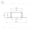 Профиль Arlight FANTOM-BENT-W49-SIDE-2000 ANOD 046423 046423 - 3