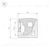 Силиконовый профиль Arlight WPH-FLEX-1616-SIDE-S11-5m WHITE 040271(1) 040271(1) - 3