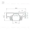 Профиль Arlight STRETCH-20-CEIL-D-CENTER-2000 BLACK 042946 042946 - 3
