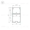 Профиль Arlight LINE-S-3667-2000 ANOD 041581 041581 - 3