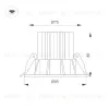 Встраиваемый светильник Arlight MS-ATOLL-BUILT-R86-10W Warm3000 (WH, 60 deg, 230V) 044595 044595 - 3