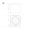 Накладной светильник Arlight SP-DICE-S78x78-10W Warm3000 (WH, 24 deg, 230V) 046633 046633 - 5