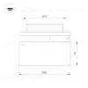 Встраиваемый спот Arlight LGD-POT-BUILT-R85-12W Warm3000 (BK, 100 deg, 230V) 045776 045776 - 3