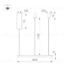 Подвесной светильник Arlight SP-CONGO-MULT-1-R800-42W Warm3000 (GD, 120 deg, 230V) 046250 046250 - 2