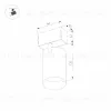 Трековый магнитный светильник Arlight MAG-SPOT-45-R85-12W Warm3000 (WH, 36 deg, 24V, DALI) 046591 046591 - 6