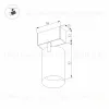 Трековый магнитный светильник Arlight MAG-SPOT-45-R85-7W Day4000 (WH, 24 deg, 24V, DALI) 046585 046585 - 4