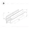 Шинопровод встраиваемый Arlight MAG-TRACK-2538-FDW-3000 046286 046286 - 2