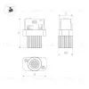 Трековый магнитный светильник Arlight MAG-ORIENT-BABY-R22-2W Day4000 (BK, 24 deg, 48V) 046621 046621 - 3