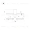 Накладной светильник Arlight SP-PICASO-M-TURN-L700-12W Day4000 (GD, 100 deg, 230V) 037346(1) 037346(1) - 2
