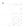 Уличный настенный светильник Arlight LGD-RAY-WALL-R65-9W Day4000 (GR, 23 deg, 230V) 044852 044852 - 2