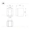 Уличный настенный светильник Arlight LGD-WALL-VARIO-S104x129-2x6W Day4000 (BK, 1-80 deg) 046428 046428 - 8