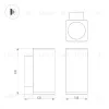 Уличный настенный светильник Arlight LGD-EVO-WALL-TWIN-S100x100-2x12W Warm3000 (GR, 44 deg, 230V) 046195 046195 - 5