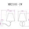 Бра Myfar Charlotte MR2101-1W MR2101-1W - 7