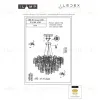 Подвесная люстра iLamp Savage 8005-D600 GD 8005-D600 GD - 3