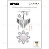 Подвесная люстра iLamp Rockfeller 8095-800 SGD+WH 8095-800 SGD+WH - 2