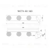 Настенный светильник iLedex Telescope W4774-60 SGD W4774-60 SGD - 2