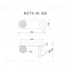 Настенный светильник iLedex Telescope W4774-30 SGD W4774-30 SGD - 2