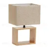 Настольная лампа Uniel UML-B401 E27 LIGHT GREY/WOOD UL-00010956 UML-B401 E27 LIGHT GREY/WOOD - 1