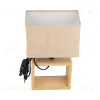 Настольная лампа Uniel UML-B401 E27 LIGHT GREY/WOOD UL-00010956 UML-B401 E27 LIGHT GREY/WOOD - 2